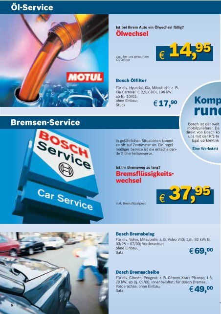 Bosch Car Service ...alles, gut, günstig. - Auto-Bendig GmbH