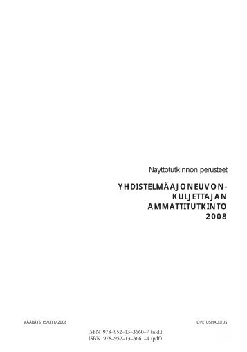 YhdistelmÃ¤ajoneuvonkuljettajan ammattitutkinto - Opetushallitus