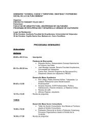 PROGRAMA SEMINARIO - Universidad de ValparaÃ­so