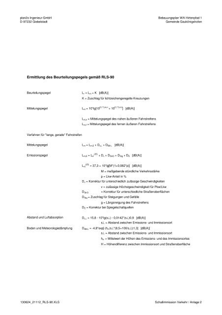 Bebauungs- und Grünordnungsplan - Gaukönigshofen