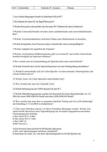 LF4 Arbeitsblatt Einfache IT- Systeme Datum 1.Aus ... - itse061.de