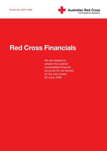 Financial report - Australian Red Cross