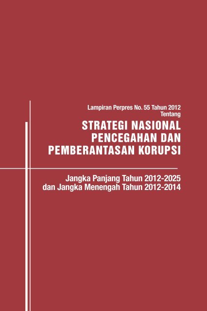 strategi nasional pencegahan dan pemberantasan korupsi - UNDP