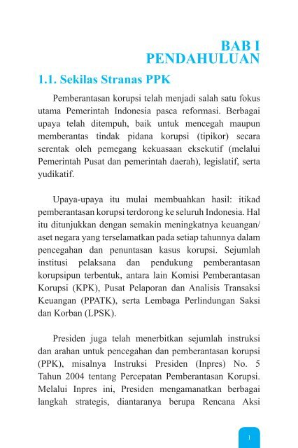 strategi nasional pencegahan dan pemberantasan korupsi - UNDP