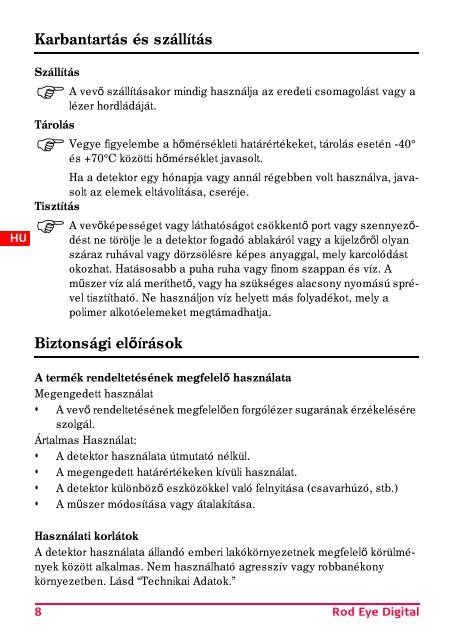 Rod Eye Digital User Manual - Scanlaser.info