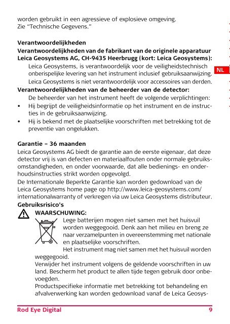 Rod Eye Digital User Manual - Scanlaser.info