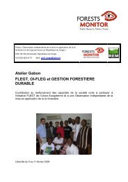 Atelier Gabon FLEGT, OI-FLEG et GESTION ... - Forests Monitor