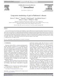 Long-term monitoring of gait in Parkinson's disease - Xsens