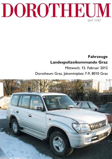 Fahrzeuge Landespolizeikommando Graz - Dorotheum