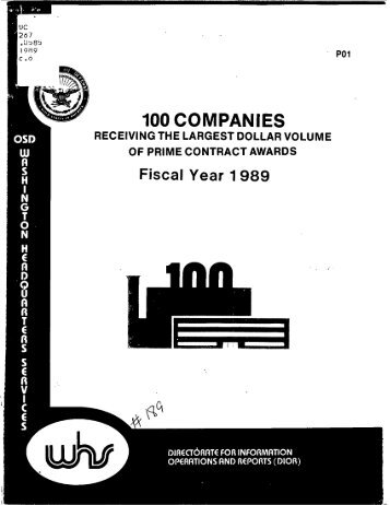 100 COMPANIES - United States Department of Defense