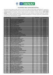 Curso TÃ©cnico em EletromecÃ¢nica, Eixo TecnolÃ³gico - SENAI-MT