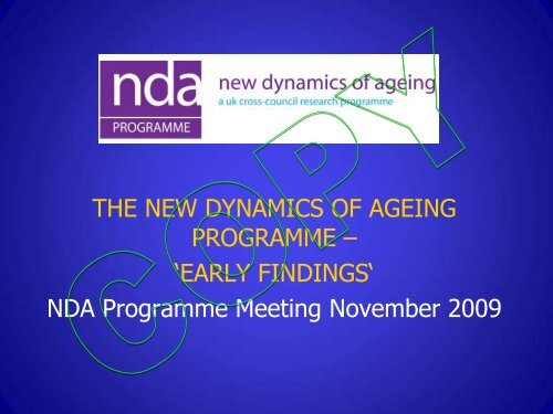 Lynn McInnes - New Dynamics of Ageing