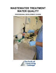 wastewater treatment water quality - Technical Learning College