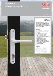 Optimum 1-Point Mortice Lock - ASSA ABLOY