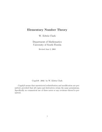 Number theory