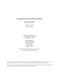 Compact Data Structures with Fast Queries - scs technical report ...