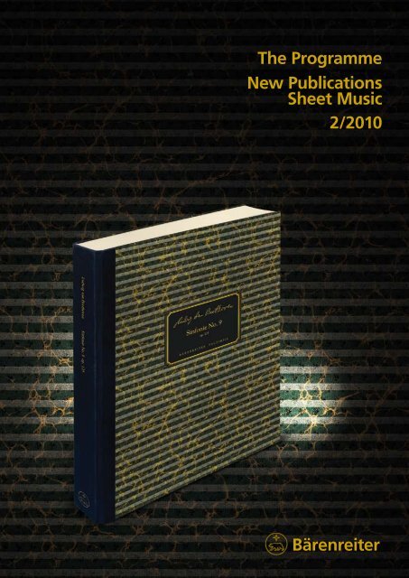 Bärenreiter The Programme New Publications Sheet Music 2/2010