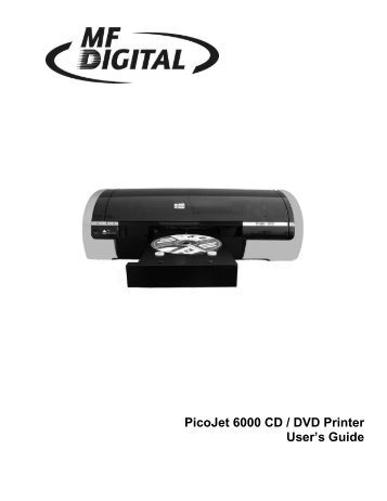 PicoJet 6000 CD / DVD Printer User's Guide - MF Digital