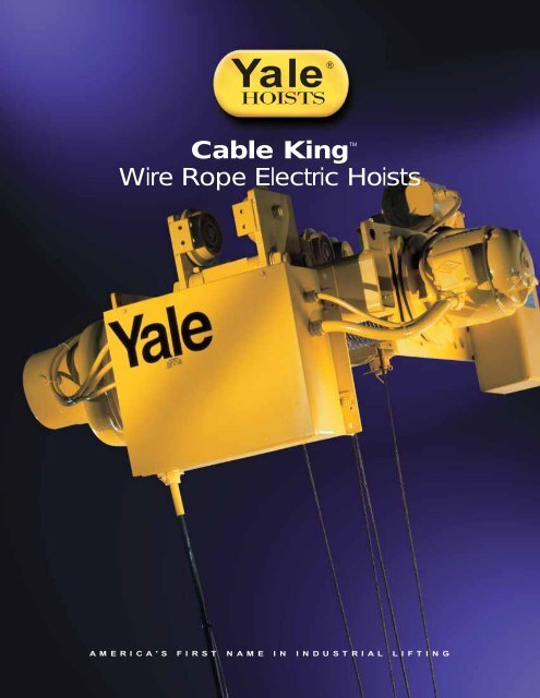 Yale Cable King Wire Electric Hoists - A-Lined Handling Systems