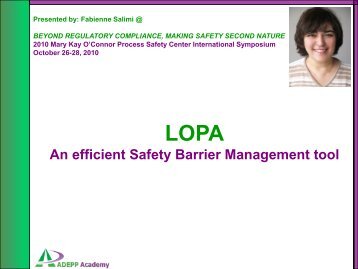 LOPA An efficient Safety Barrier Management tool