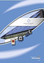 Photovoltaic - Kraus & Naimer