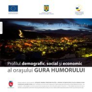 Profilul demografic, social si economic al orasului GURA HUMORULUI
