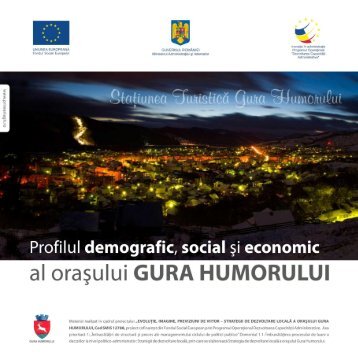 Profilul demografic, social si economic al orasului GURA HUMORULUI