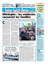 M ningite : les m decins rassurent les familles - Pierrefitte Socialiste