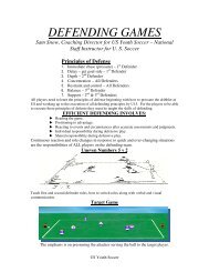 DEFENDING GAMES - US Youth Soccer