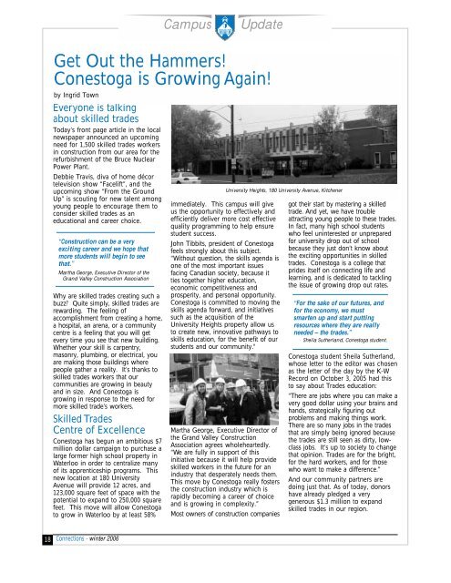 Alumni News and Views - Conestoga College