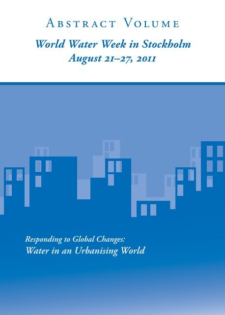 2011 Abstract Volume - World Water Week