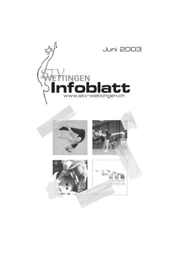 Infoblatt Juni 2003 - Turnverein STV Wettingen