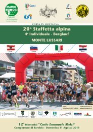 20a Staffetta alpina - ustositarvisio.it