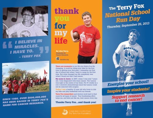 2013 Eng NSRD Brochure-lo - Terry Fox Foundation