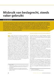 Misbruik van beslagrecht, steeds vaker gebruikt - CMS Derks Star ...