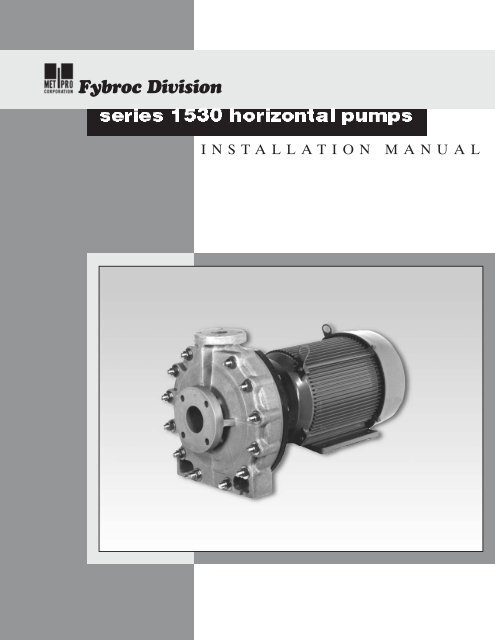 series 1530 horizontal pumps - Pristine Water Solutions Inc