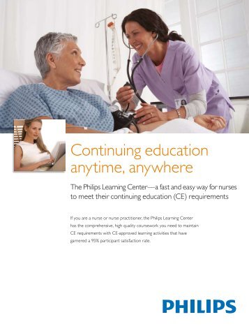 Continuing education anytime, anywhere - Philips Healthcare