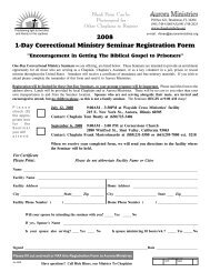 One-Day Seminar Registration Form
