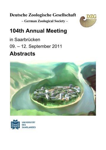 104th Annual Meeting - Deutsche Zoologische Gesellschaft