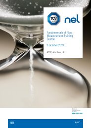 Fundamentals of Flow Measurement Training Course 9 ... - TUV NEL