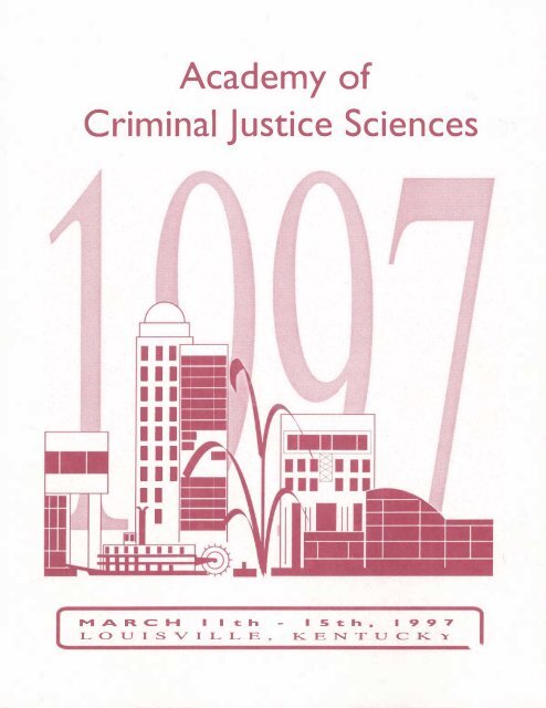 1997 Annual Meeting Program - Academy of Criminal Justice ...