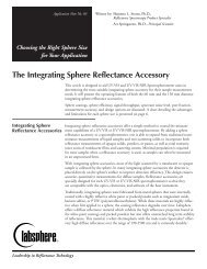 Choosing the Right Sphere Size for Your Application - Labsphere