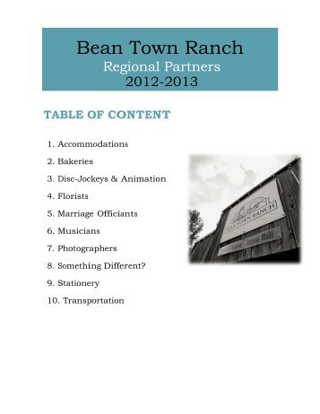 1. Accommodations - Bean Town Ranch