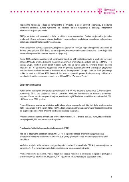 Kompletna objava u .pdf formatu - T-Hrvatski Telekom