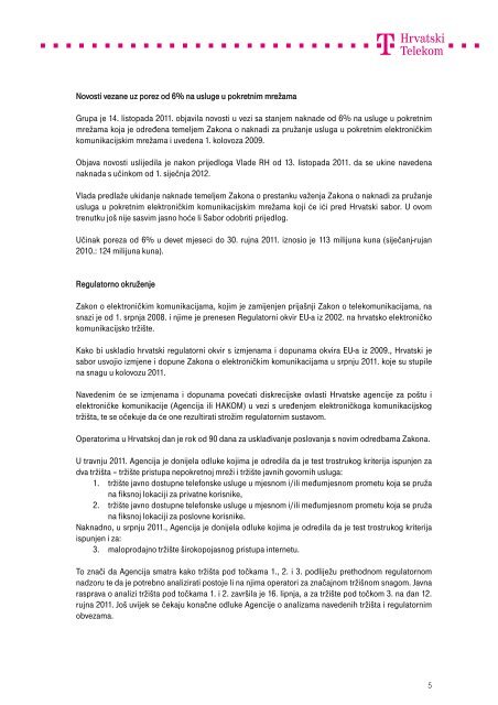 Kompletna objava u .pdf formatu - T-Hrvatski Telekom