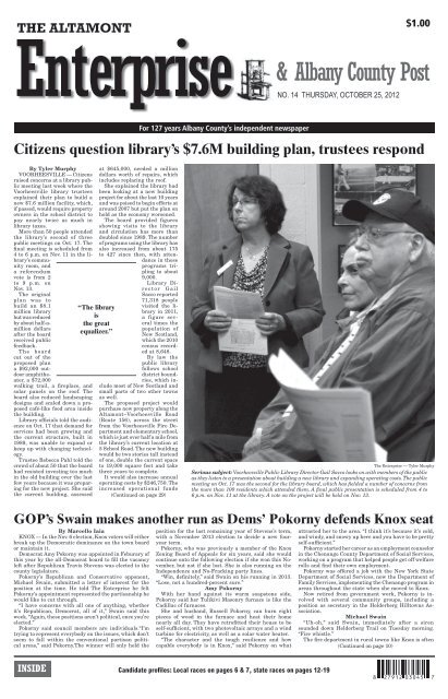 amp; Albany County Post - The Altamont Enterprise