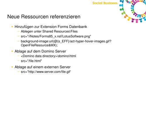 Entwicklung fÃ¼r iNotes: Verstehen, anpassen ... - EntwicklerCamp