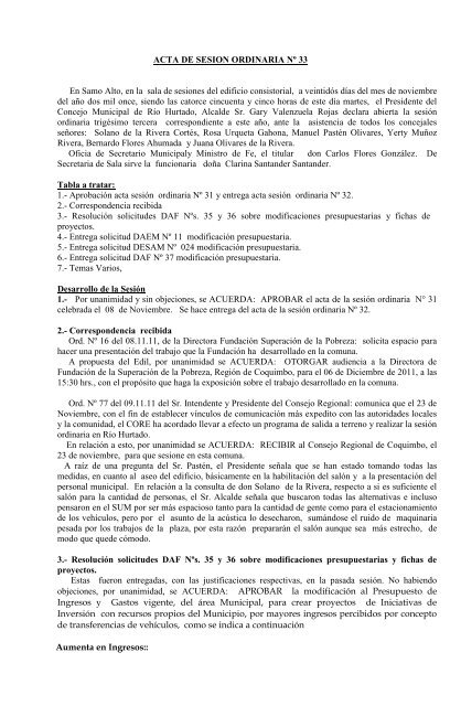 Acta Ordinaria N33.pdf - RÃ­o Hurtado