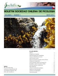 Boletín de la Sociedad Chilena de Ficología
