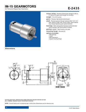 IM-15 Spur - Globe Motors